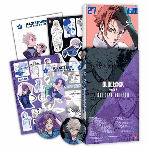 Combo truyện Bluelock Tập 27 (bản thường+đặc biệt) (2c/cb) (KĐ)