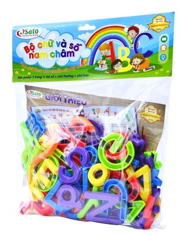 Bộ Chữ Số Nam Châm Tổng Hợp Sato96
