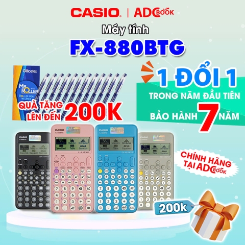 Máy Tính CASIO FX880BTG (Màu Đen)