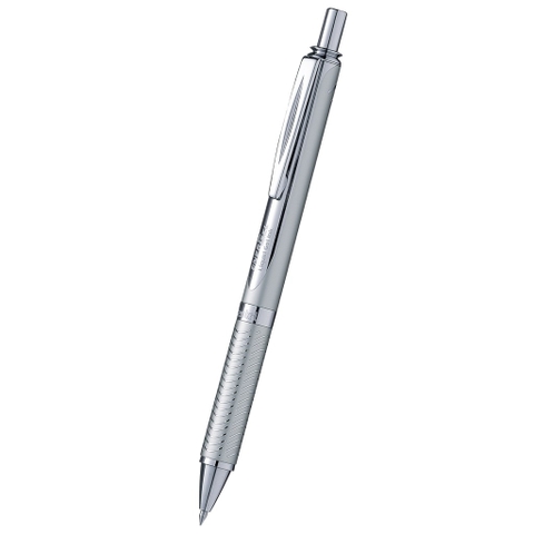Bút Ký Pentel BL407-C Mực Xanh, Thân Mạ Bạc