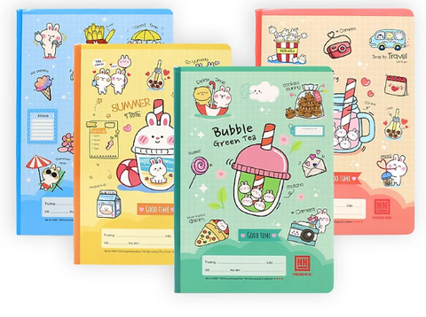 Vở 4 Ô Ly Hồng Hà School 0588 Monster 200 Trang