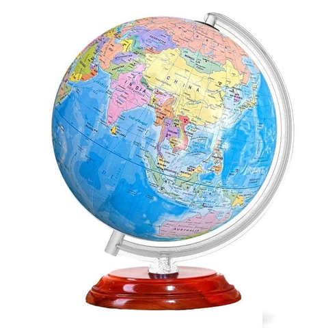Địa Cầu Hành Chính Phi 30 Tiếng Anh Đế Gỗ