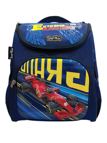 Ba Lô Chống Gù Smartkids Fancy World-F1Car B-030 Màu Xanh Đậm