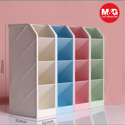 Cắm Bút M&G ABT98476L2 Có 5 Ô Dạng Nằm Xéo Màu Sữa