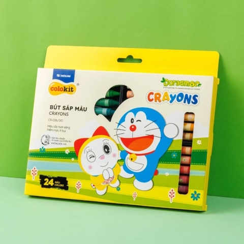 Bút Sáp Màu Thiên Long Doraemon CR-C06 24 Màu