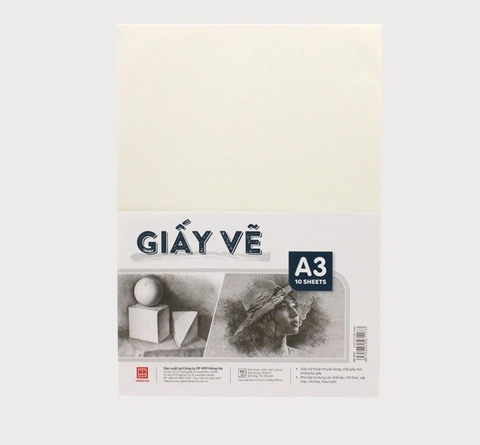 Giấy Vẽ A3 Hồng Hà 8117 300gms (5T/Tập)