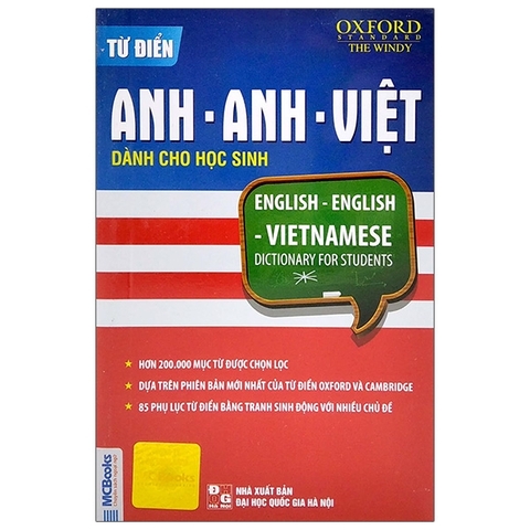 Từ Điển Anh - Anh - Việt Dành Cho Học Sinh (Bìa Xanh Đỏ)