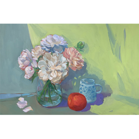 Tranh Sơn Dầu - Mẫu Đơn - ADC117