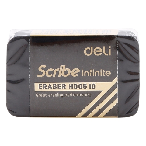 Tẩy Chì Deli Màu Đen Chữ Nhật To H00610