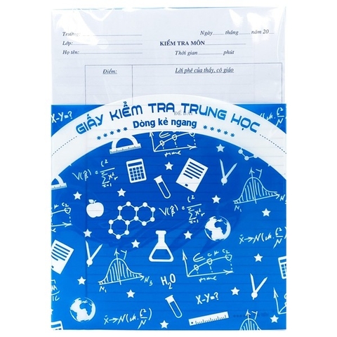 Giấy Kiểm Tra Cấp 2 - 2005 (25 Tờ)