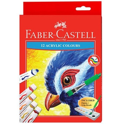 Màu Vẽ Acrylic-12 Tuýp Màu 572312 Faber Castell