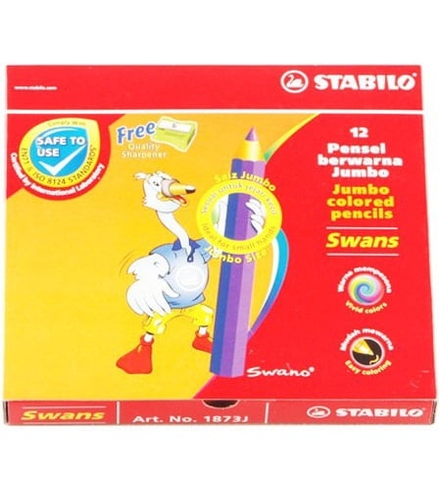 Bút Chì 12 Màu Stabilo Swans Jumbo CLJ1877L