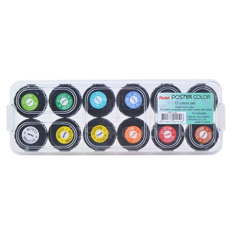 Màu Nước 12 Màu Pentel POC-12E