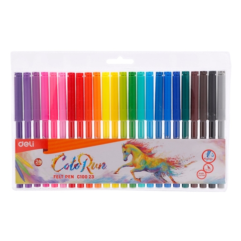 Bút Dạ Nước Deli C10023 24 Màu