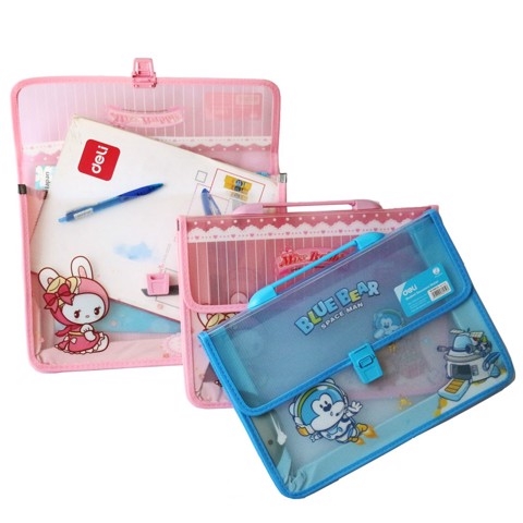 Cặp 2 Ngăn Học Sinh Deli No.W38134