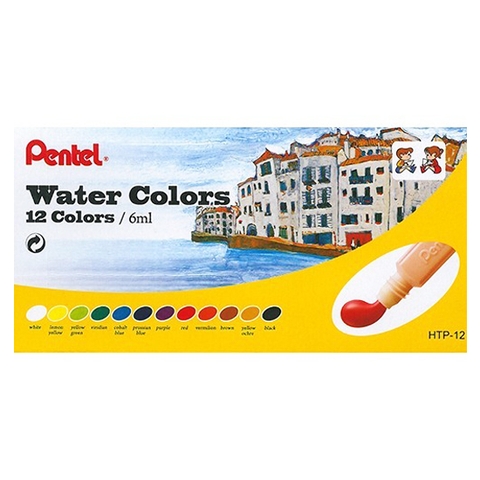 Màu Nước 12 Màu Pentel HTP-12