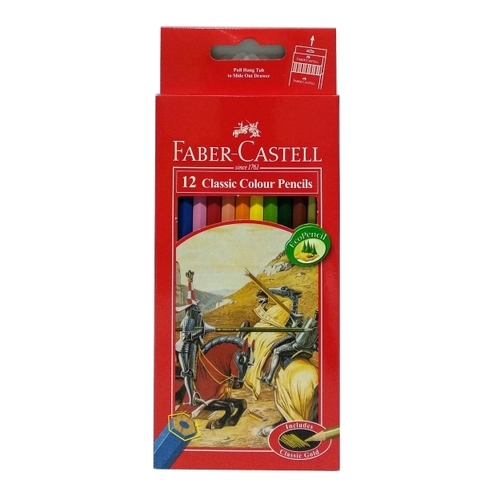 Bút Chì Màu Classic Knight Faber Castell 12 Màu Dài