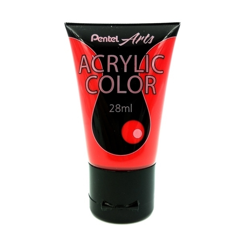 Tuýp Màu Acrylic Pentel WA2-T37 - Màu Đỏ Tươi