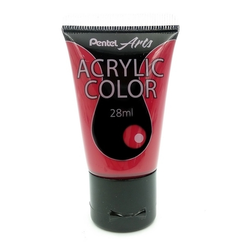 Tuýp Màu Acrylic Pentel WA2-T60 - Màu Đỏ Thẫm