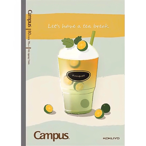 Vở Kẻ Ngang Campus Cafe-NB-B5L80CAF-02 0568 80Tr