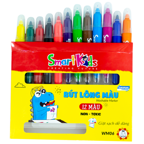 Bút Lông Màu Rửa Được Smart Kids WM06