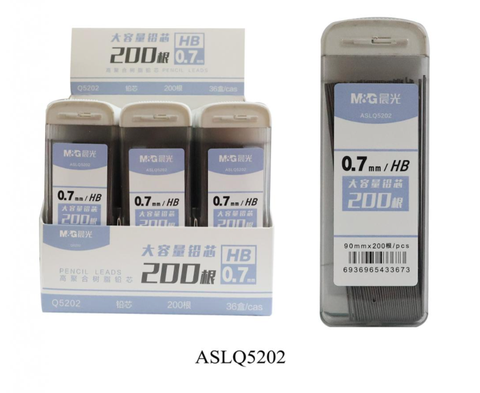 Ruột chì ASLQ5202A HB 0.7 Thân Dẹt Trong Bản To