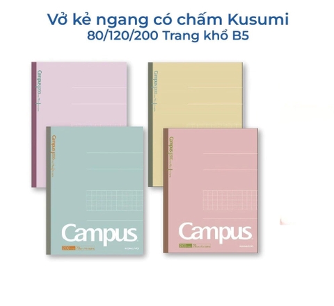 Vở Kẻ Ngang Campus 200Tr Kusumi 9199