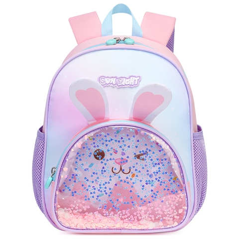 Balo Mẫu Giáo SUN EIGHT - 22179 Siêu Nhẹ Hình Thỏ hồng (Pink/Rabbit)