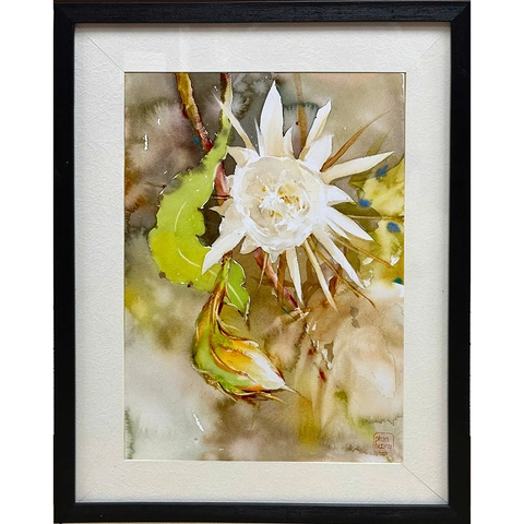 Tranh Màu Nước - Hoa Quỳnh - ADC111