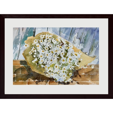 Tranh Màu Nước - Cúc Báo Đông - ADC181