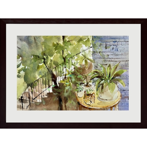 Tranh Màu Nước - Hiên Nhà - ADC183