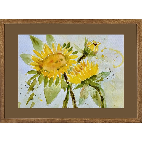 Tranh Màu Nước - Hướng Dương - ADC9