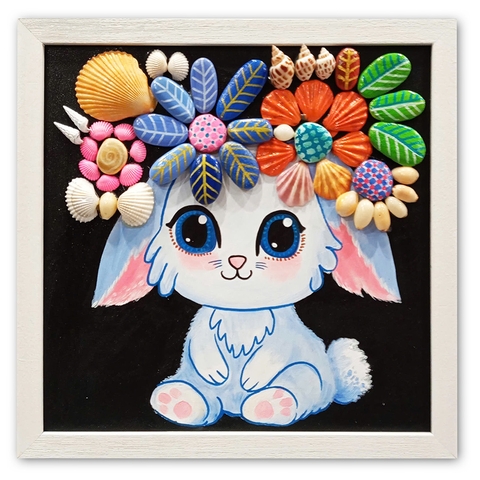 Tranh Sỏi Arcylic - Thỏ Con Và Hoa Xuân - ADC166