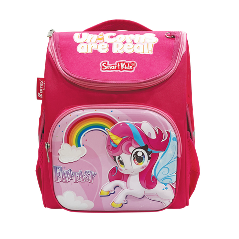 Ba Lô Chống Gù Smartkids Fancy World-Unicorn B-032 Màu Hồng