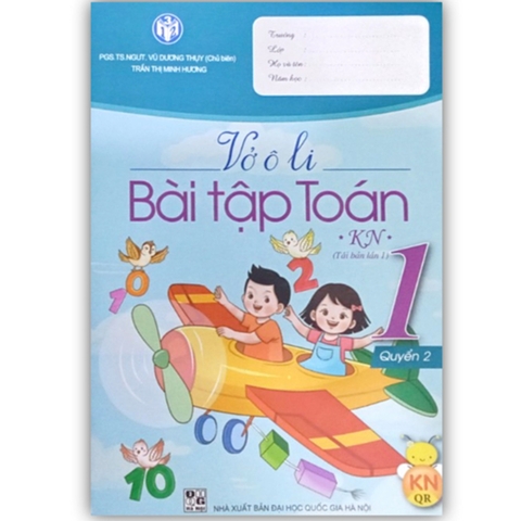 Vở Ô Li Bài Tập Toán Lớp 1 Quyển 2 (Kết Nối)
