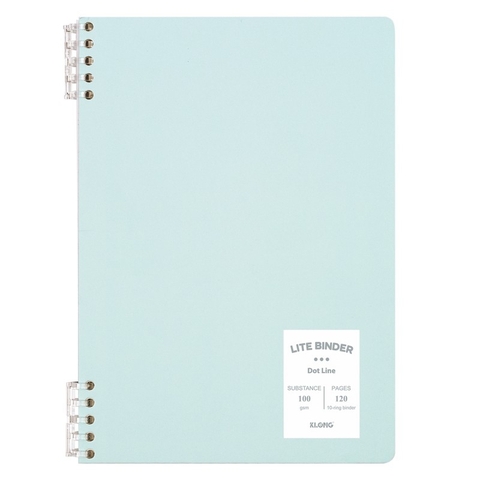 Sổ B5 K.Long Dot Line Kẹp Còng Nhựa 120 Trang 810