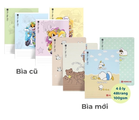 Vở 4 Ôly Hồng Hà School Siêu Sóc 0606 48Tr