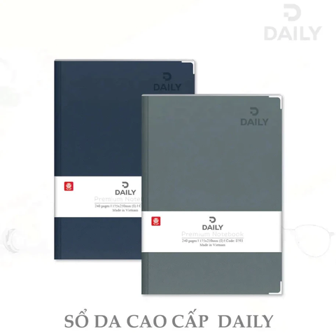 Sổ Bìa Da Cao Cấp Hải Tiến DAILY A4 8809 240Tr