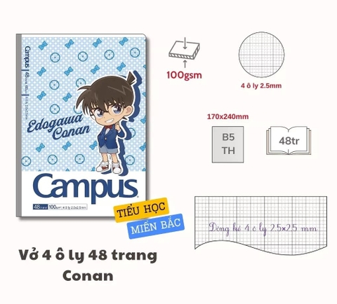 Vở 4 Ôly Campus 0803 Conan 48Tr