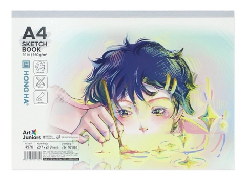 Vở Vẽ Art Junior A4 Hồng Hà - 4976 160gms (20 Tờ)