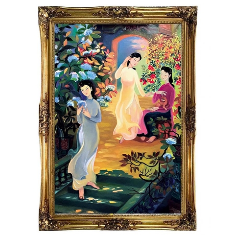 Tranh Sơn Dầu - Vườn Xuân - ADC81