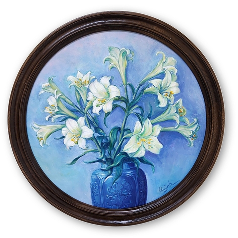 Tranh Sơn Dầu - Loa Kèn Tháng Tư - ADC76