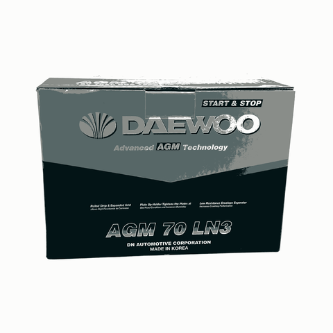ẮC QUY Ô TÔ DAEWOO AGM 70 LN3