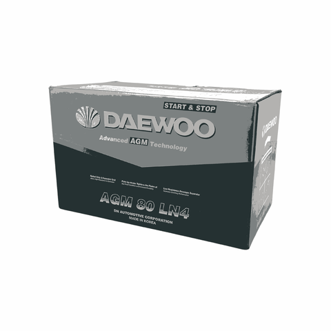 ẮC QUY Ô TÔ DAEWOO AGM 80 LN4