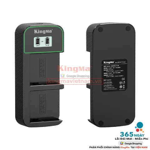 Bộ Sạc Đôi KingMa NP-F550.750.970 Phiên Bản Sạc Nhanh Gấp 1.8 Lần . For NP-F550, NP-F750, NP-F970