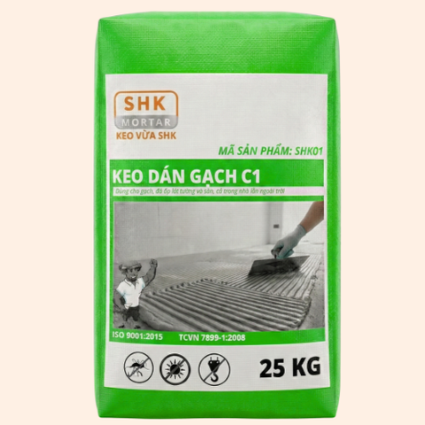 Keo dán gạch C1 - Bao 25kg