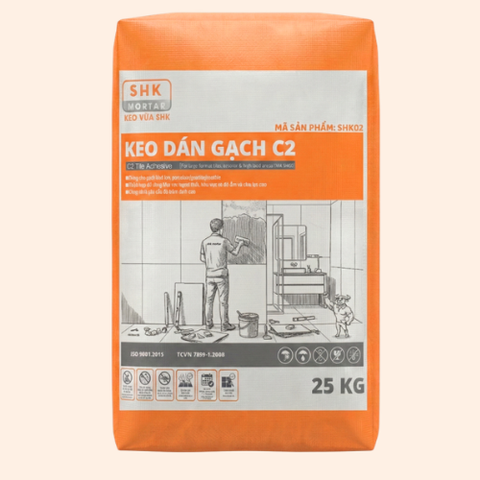 Keo dán gạch ngoài trời C2 - Bao 25kg