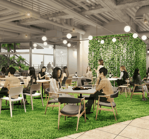 Phối cảnh tổng thể của mặt bằng CG