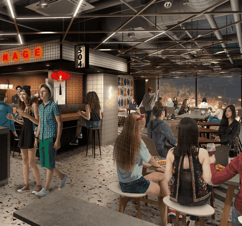 Phối cảnh tổng thể của mặt bằng CG