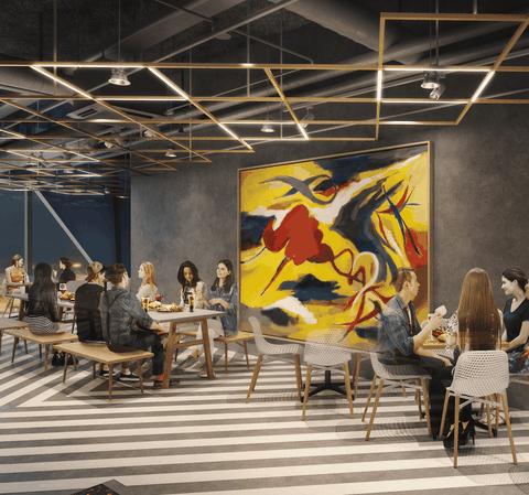 Phối cảnh tổng thể của mặt bằng CG